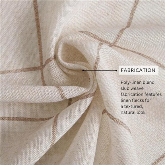 Home Fashions Brighton Windowpane Plaid Blackout Window Curtain, Living Room - Picture 4 of 8